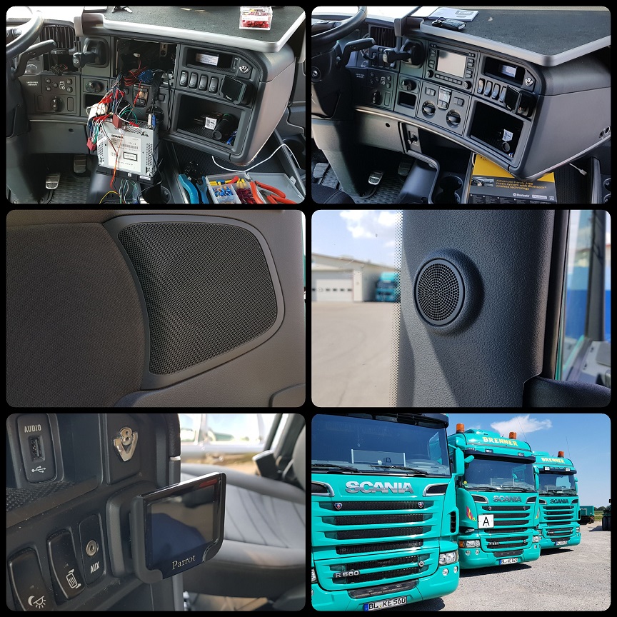 LKW Navi- und Sound-Einbau